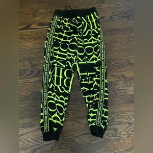 Michael Michael Kors Newsprint Logo Cady Joggers